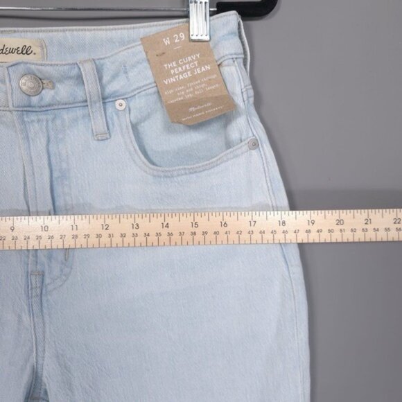NWT MADEWELL Women's Jeans 29 CURVY PERFECT VINTAGE JEAN Style‎ N0874 - Picture 6 of 14